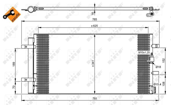 Condenser, air conditioning  Art. 350046