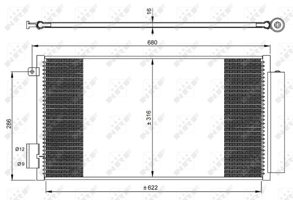 Condenser, air conditioning  Art. 350061