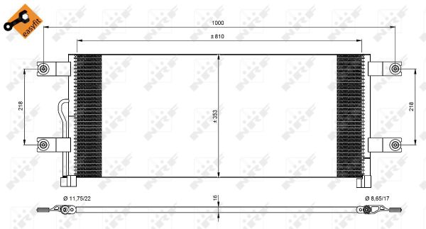 Condenser, air conditioner  Art. 350074