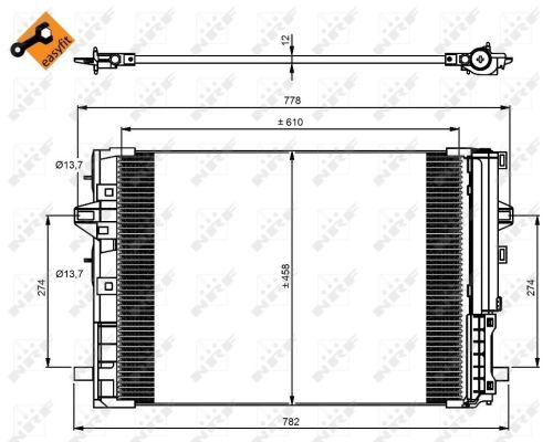 Condenser, air conditioning  Art. 350081