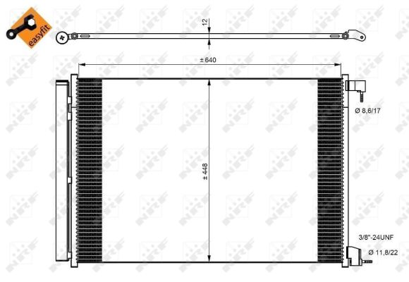 Condenser, air conditioning  Art. 350082