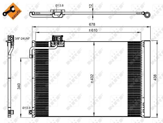 Condenser, air conditioning  Art. 350214