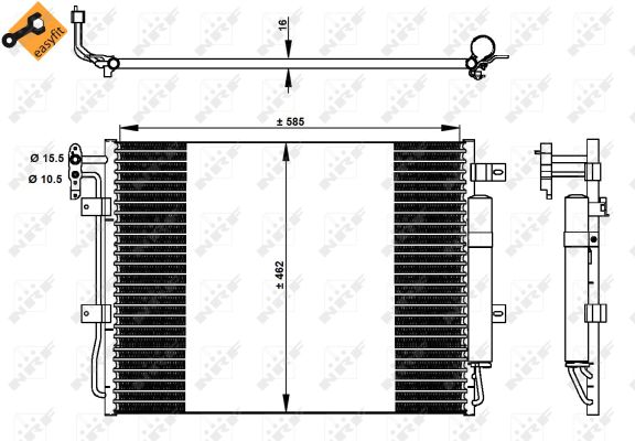 Condenser, air conditioning  Art. 350330