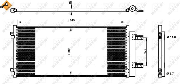 Condenser, air conditioning  Art. 350338