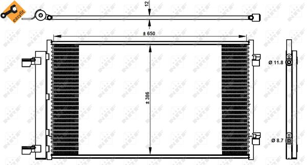 Condenser, air conditioning  Art. 350339