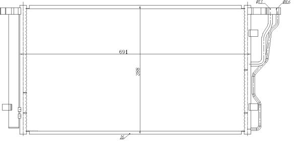 Condenser, air conditioning  Art. 350486