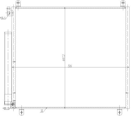 Condenser, air conditioning  Art. 350497