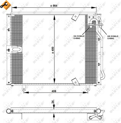 Condenser, air conditioning  Art. 35132