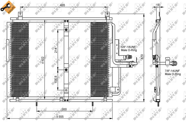 Condenser, air conditioning  Art. 35244