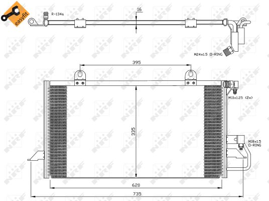 Condenser, air conditioning  Art. 35247