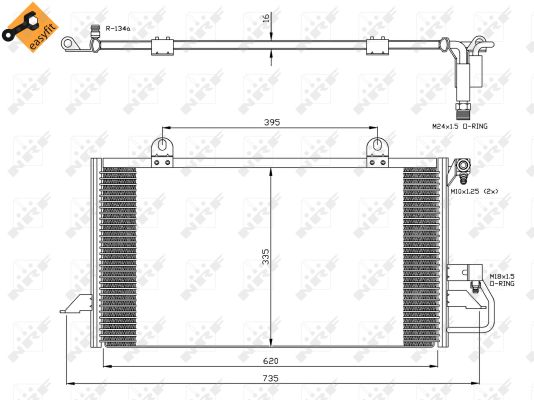 Condenser, air conditioning  Art. 35248