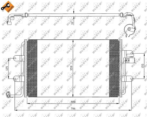 Condenser, air conditioning  Art. 35300