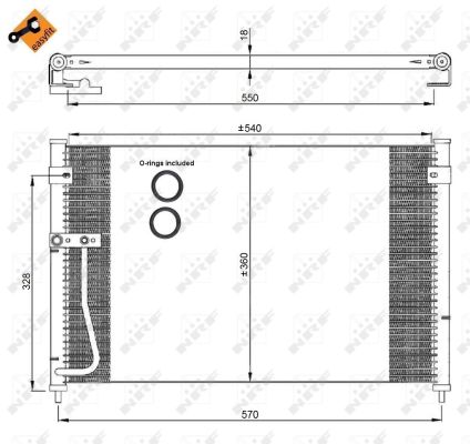 Condenser, air conditioning  Art. 35306