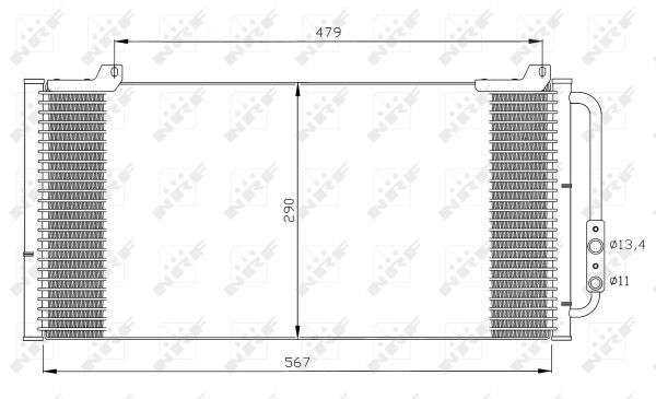 Condenser, air conditioning  Art. 35346