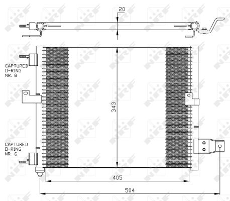 Condenser, air conditioning  Art. 35360