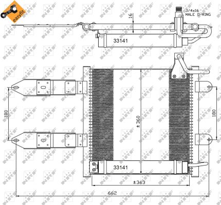 Condenser, air conditioning  Art. 35367