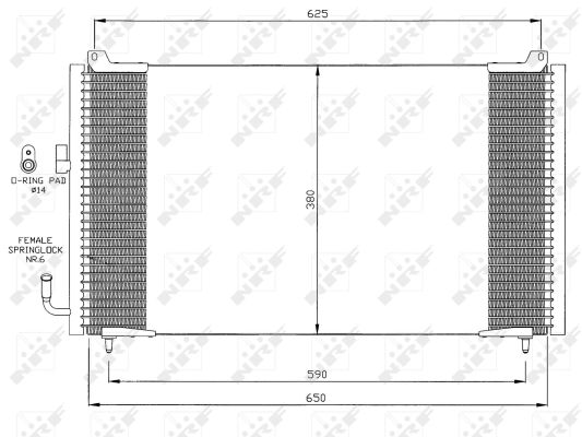 Condenser, air conditioning  Art. 35378