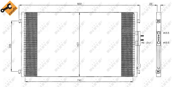 Condenser, air conditioning  Art. 35383