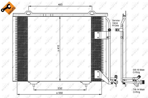 Condenser, air conditioning  Art. 35463