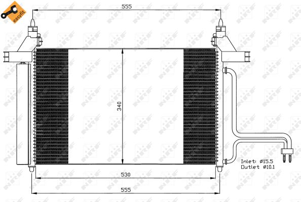 Condenser, air conditioning  Art. 35495