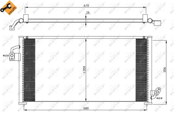 Condenser, air conditioning  Art. 35523