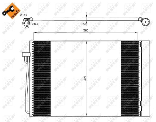 Condenser, air conditioning  Art. 35537