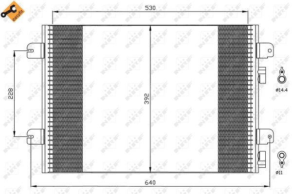 Condenser, air conditioning  Art. 35542