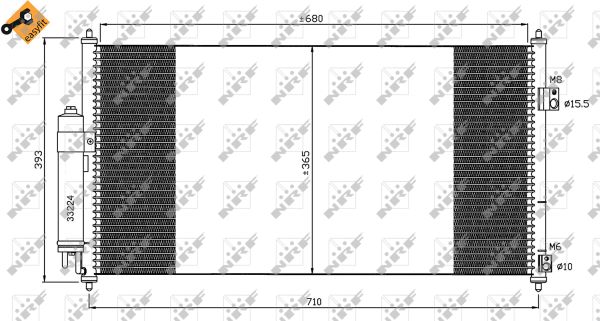 Condenser, air conditioning  Art. 35550