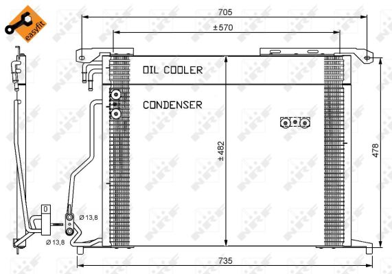 Condenser, air conditioning  Art. 35578