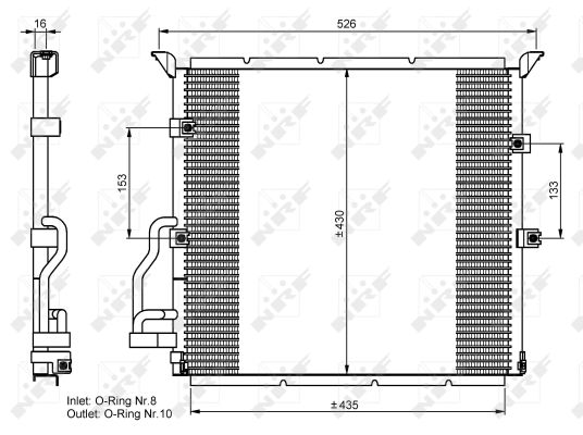 Condenser, air conditioning  Art. 35586