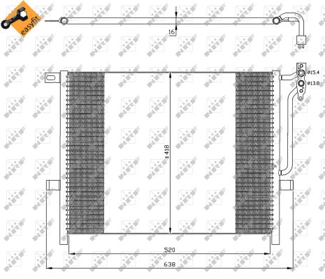 Condenser, air conditioning  Art. 35589