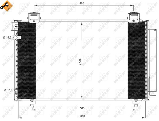 Condenser, air conditioning  Art. 35592