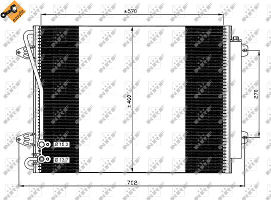 Condenser, air conditioning  Art. 35613