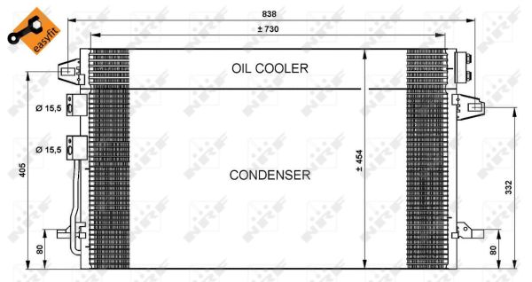 Condenser, air conditioning  Art. 35617