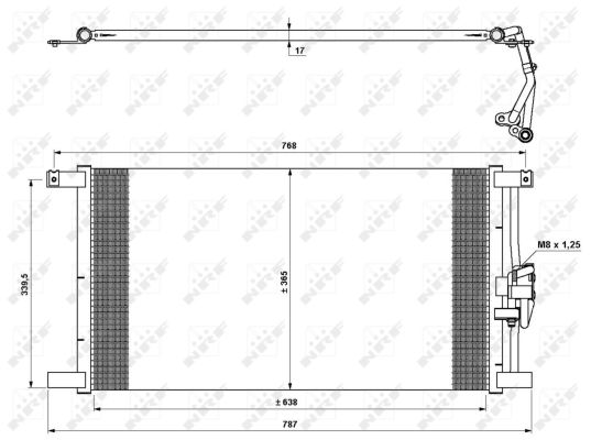 Condenser, air conditioning  Art. 35640