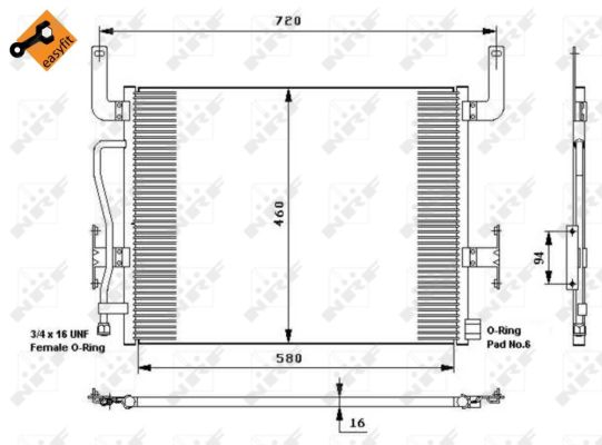 Condenser, air conditioner  Art. 35655