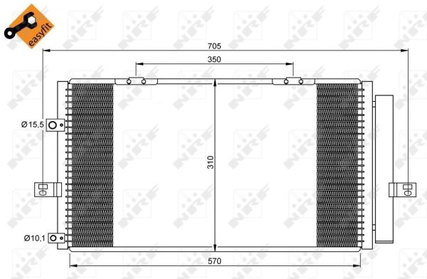 Condenser, air conditioning  Art. 35659