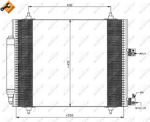 Condenser, air conditioning  Art. 35669