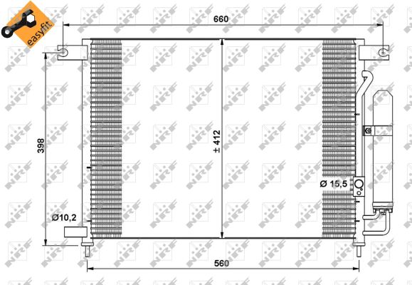 Condenser, air conditioning  Art. 35766