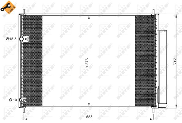 Condenser, air conditioning  Art. 35839