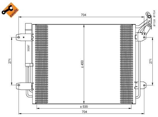 Condenser, air conditioning  Art. 35848