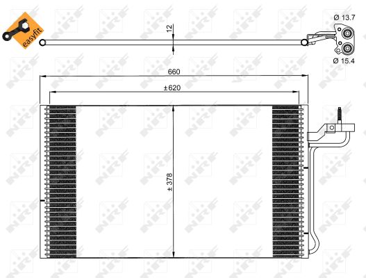 Condenser, air conditioning  Art. 35882