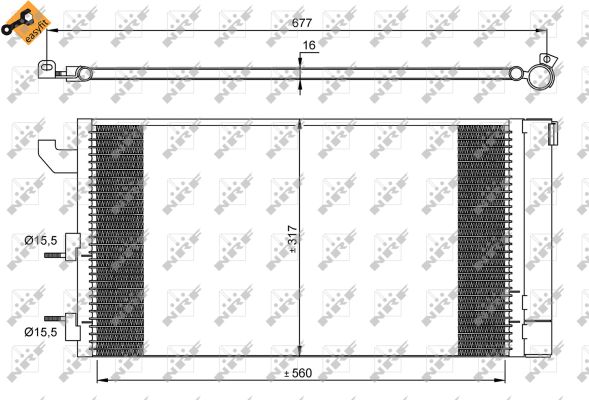 Condenser, air conditioning  Art. 35883