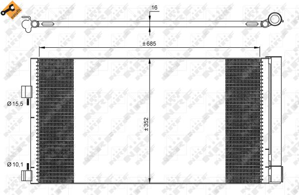 Condenser, air conditioning  Art. 35890