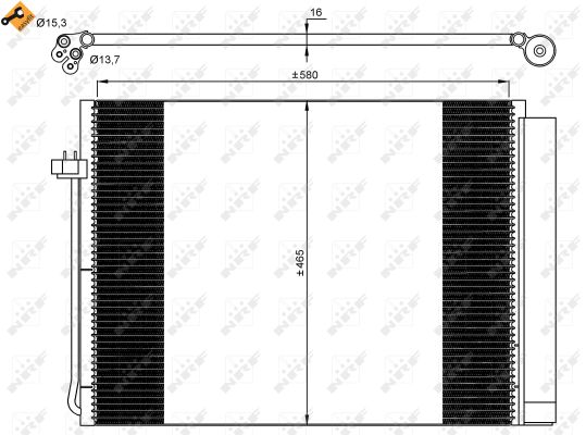 Condenser, air conditioning  Art. 35906