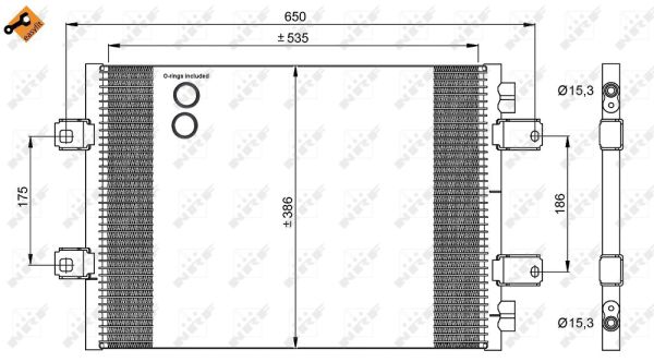 Condenser, air conditioning  Art. 35909