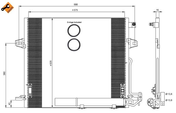 Condenser, air conditioning  Art. 35927