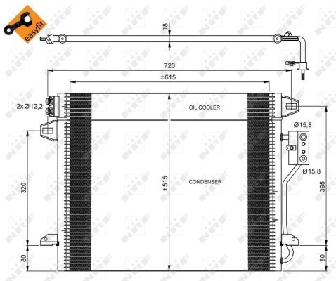 Condenser, air conditioning  Art. 35928