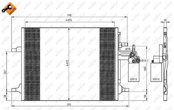 Condenser, air conditioning  Art. 35930