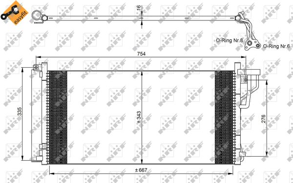 Condenser, air conditioning  Art. 35962